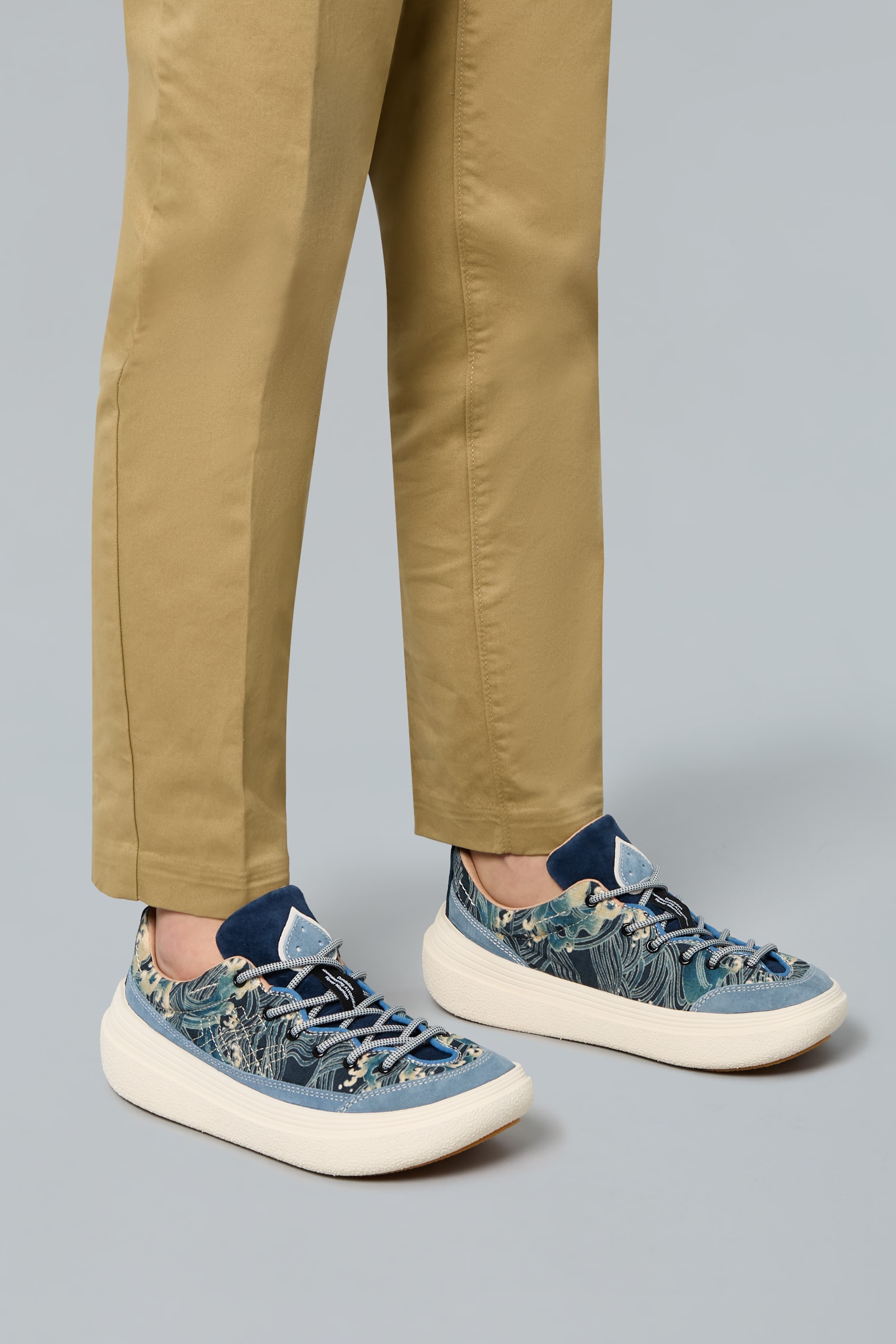 Basket Flower Mountain FAMI UNI Homme Bleu | 957-UCNIPW