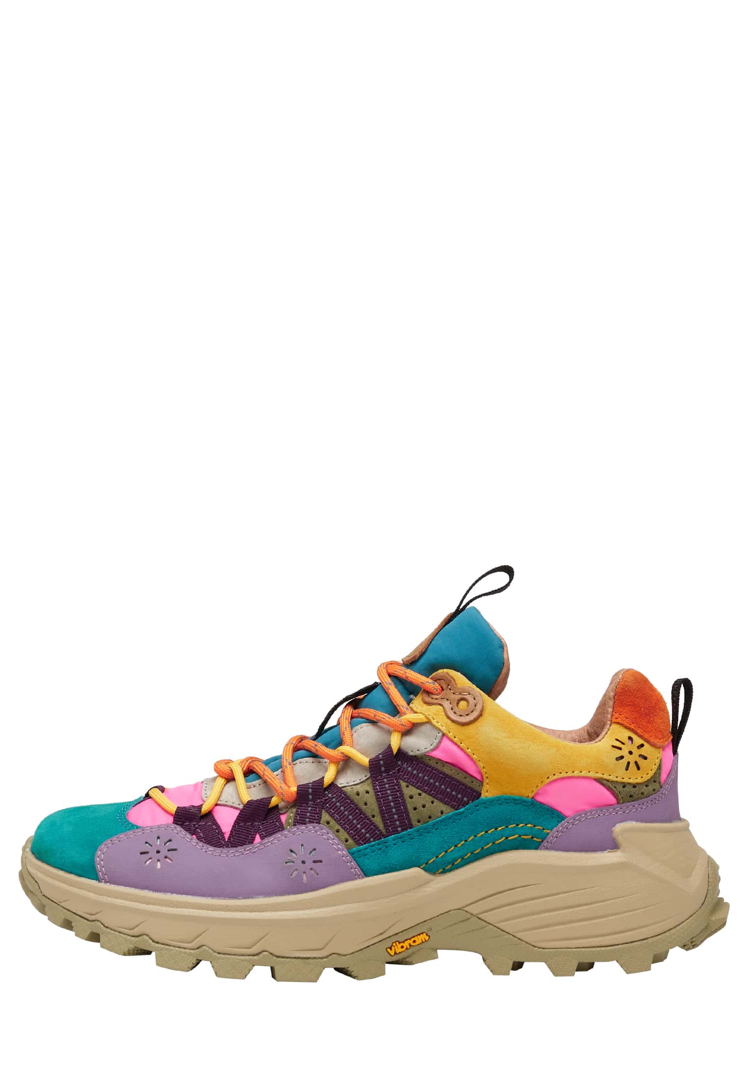 Basket Flower Mountain IWANO Femme Beige Vert | 068-AGOPUN