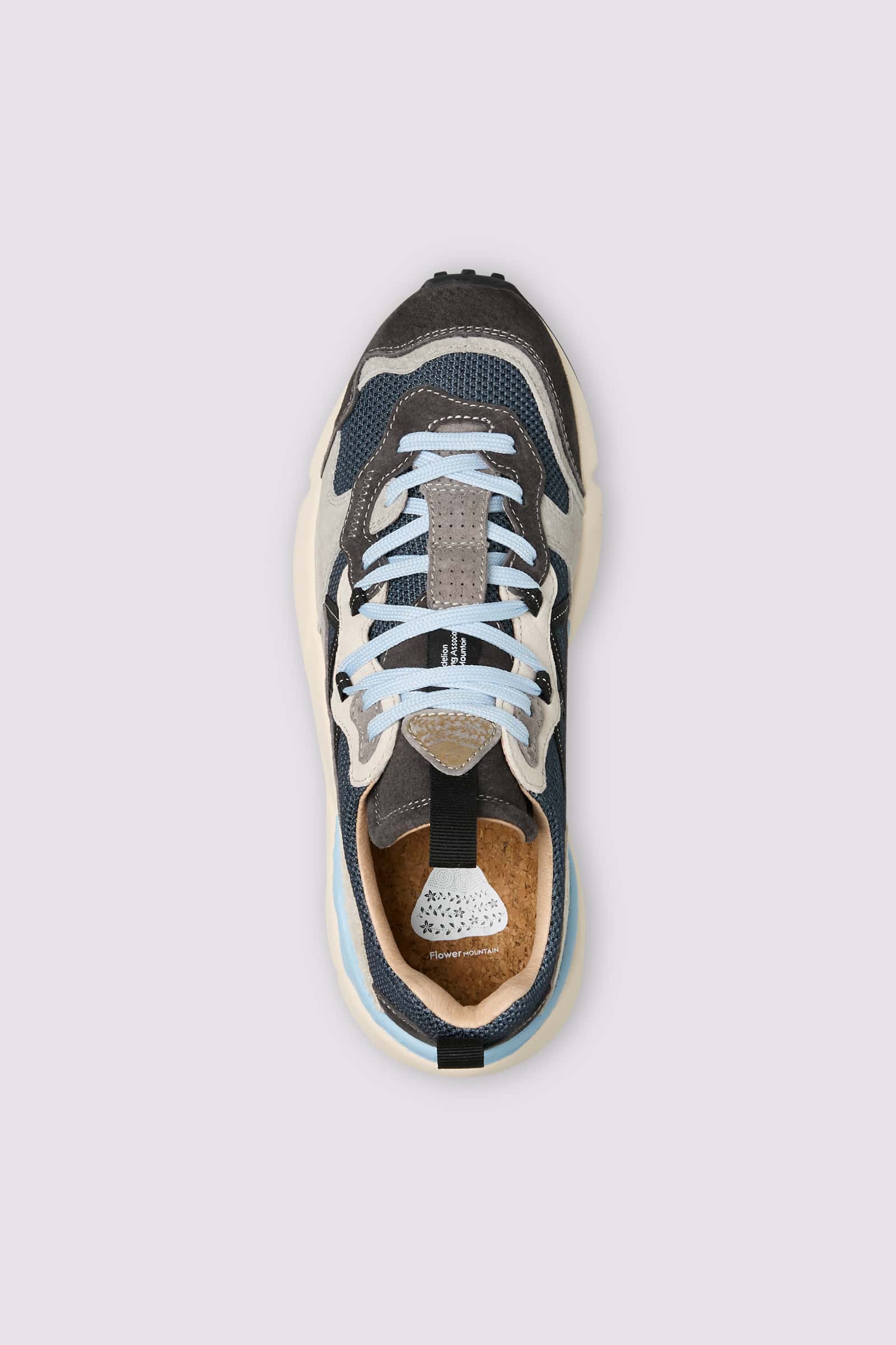 Basket Flower Mountain LENZAN Homme Grise | 305-FWKYUG