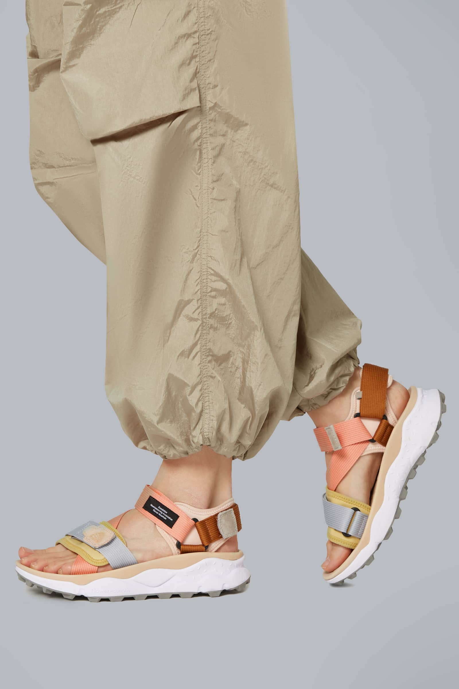 Basket Flower Mountain NAZCA 2 Femme Beige | 483-NWKJGE