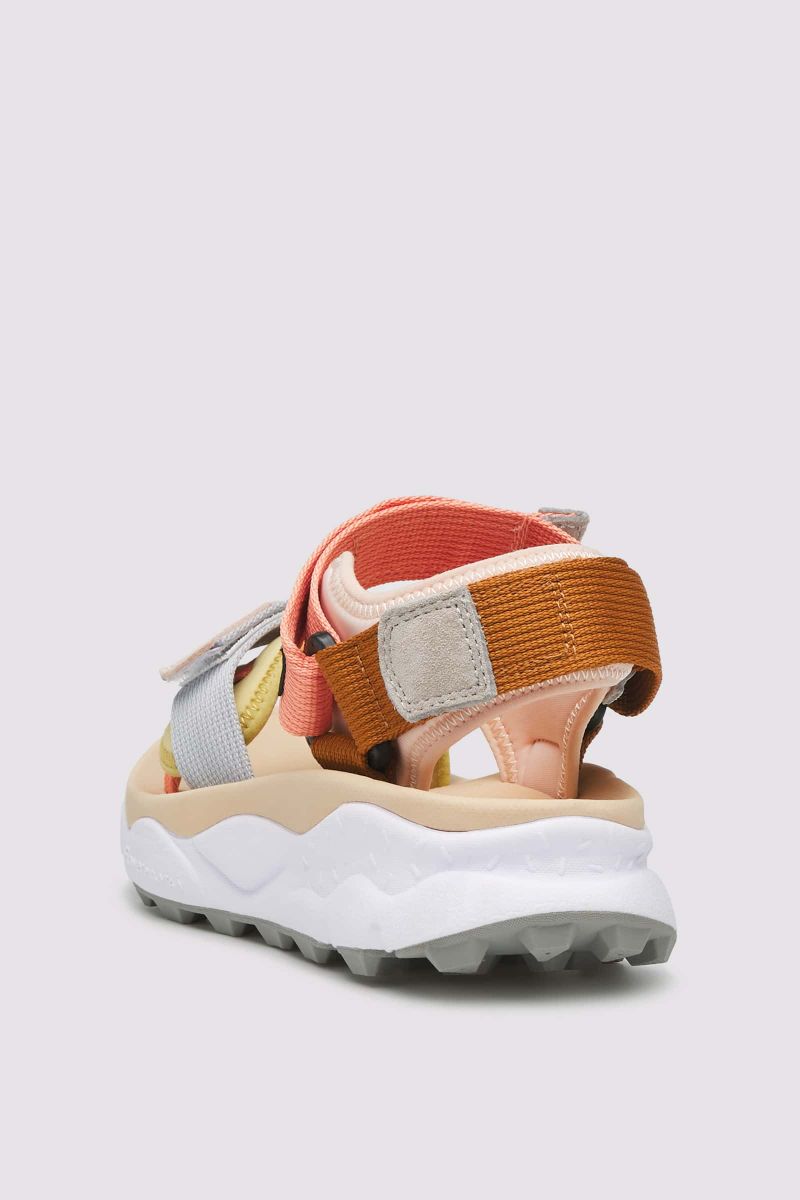 Basket Flower Mountain NAZCA 2 Femme Beige | 483-NWKJGE