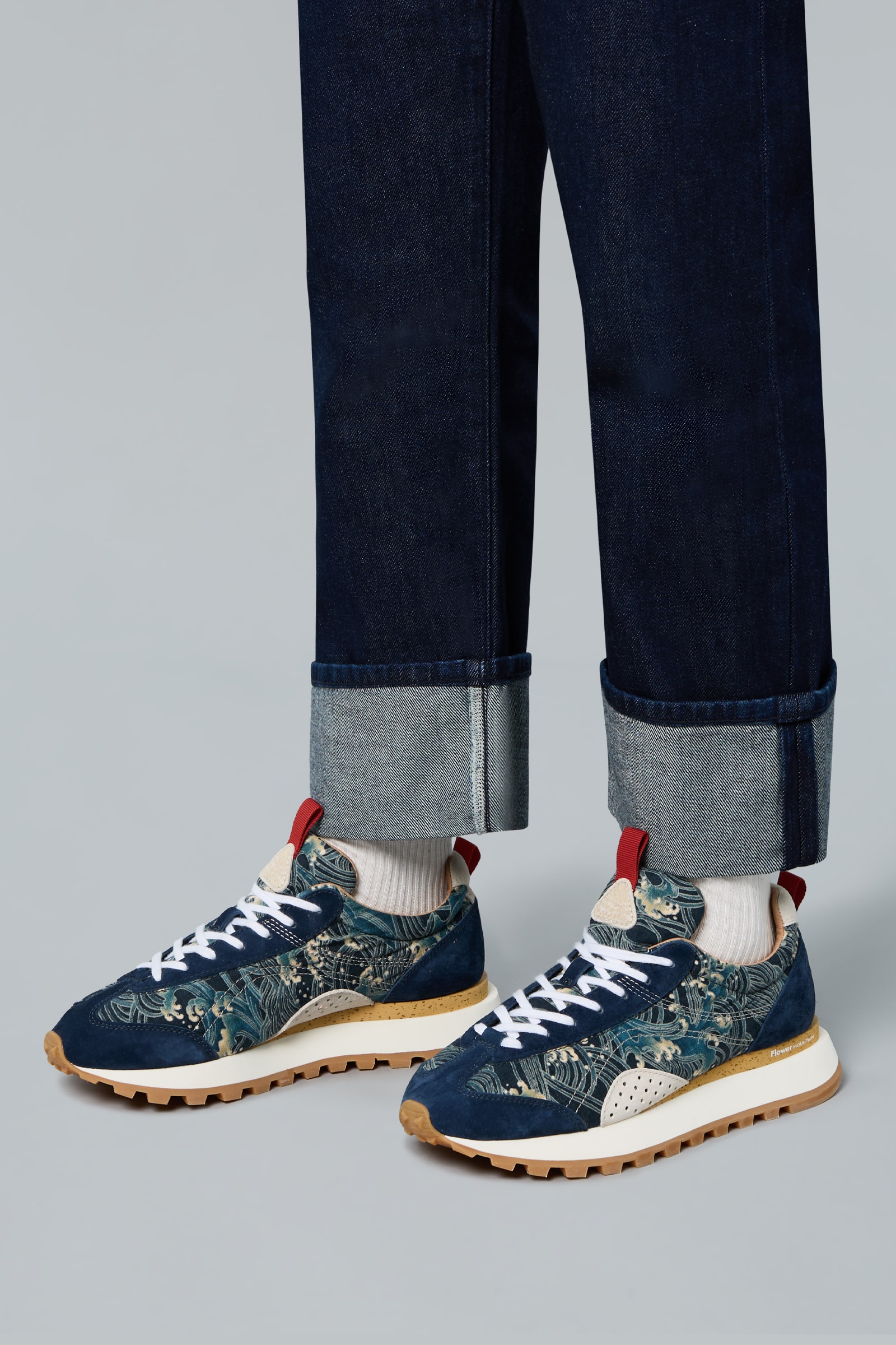 Basket Flower Mountain NEW ASUKA UNI Homme Bleu | 841-ZUVRXJ
