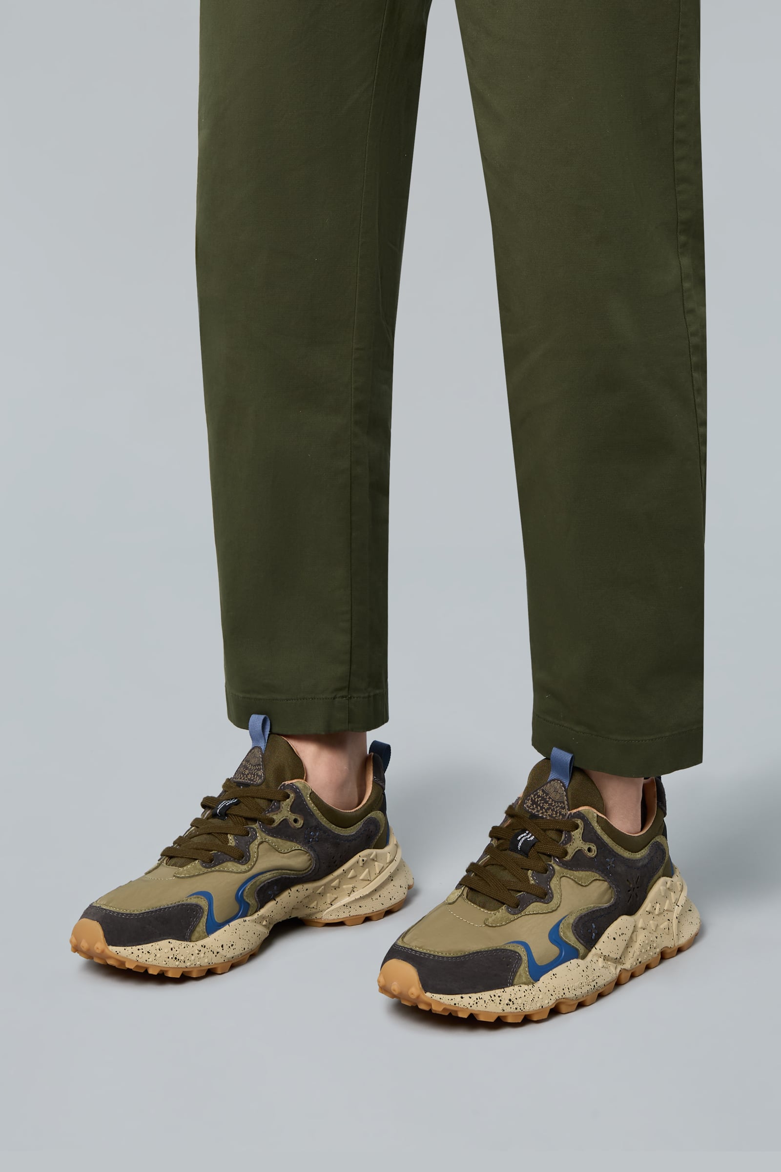 Basket Flower Mountain RULIS Homme Vert | 476-JIYHEK
