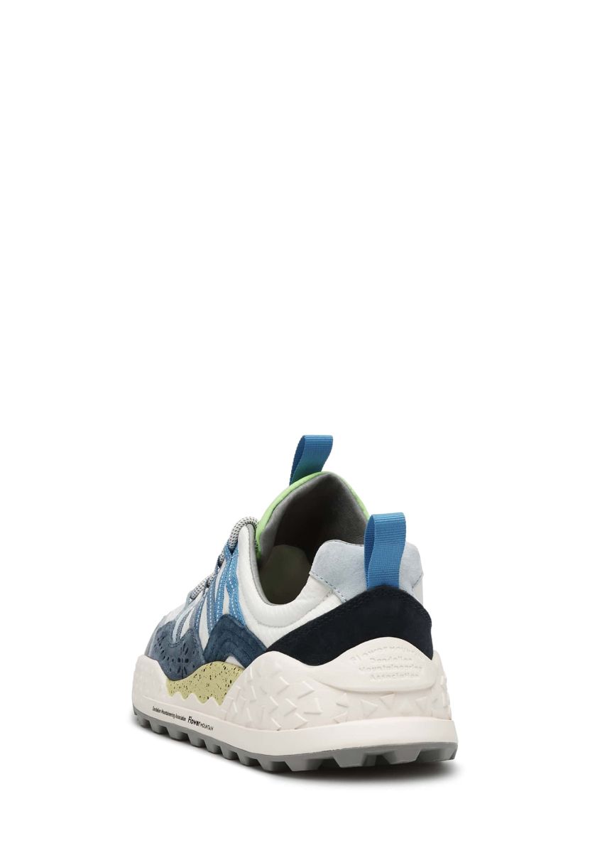 Basket Flower Mountain WASHI Homme Bleu Clair Blanche | 205-ZIMORW