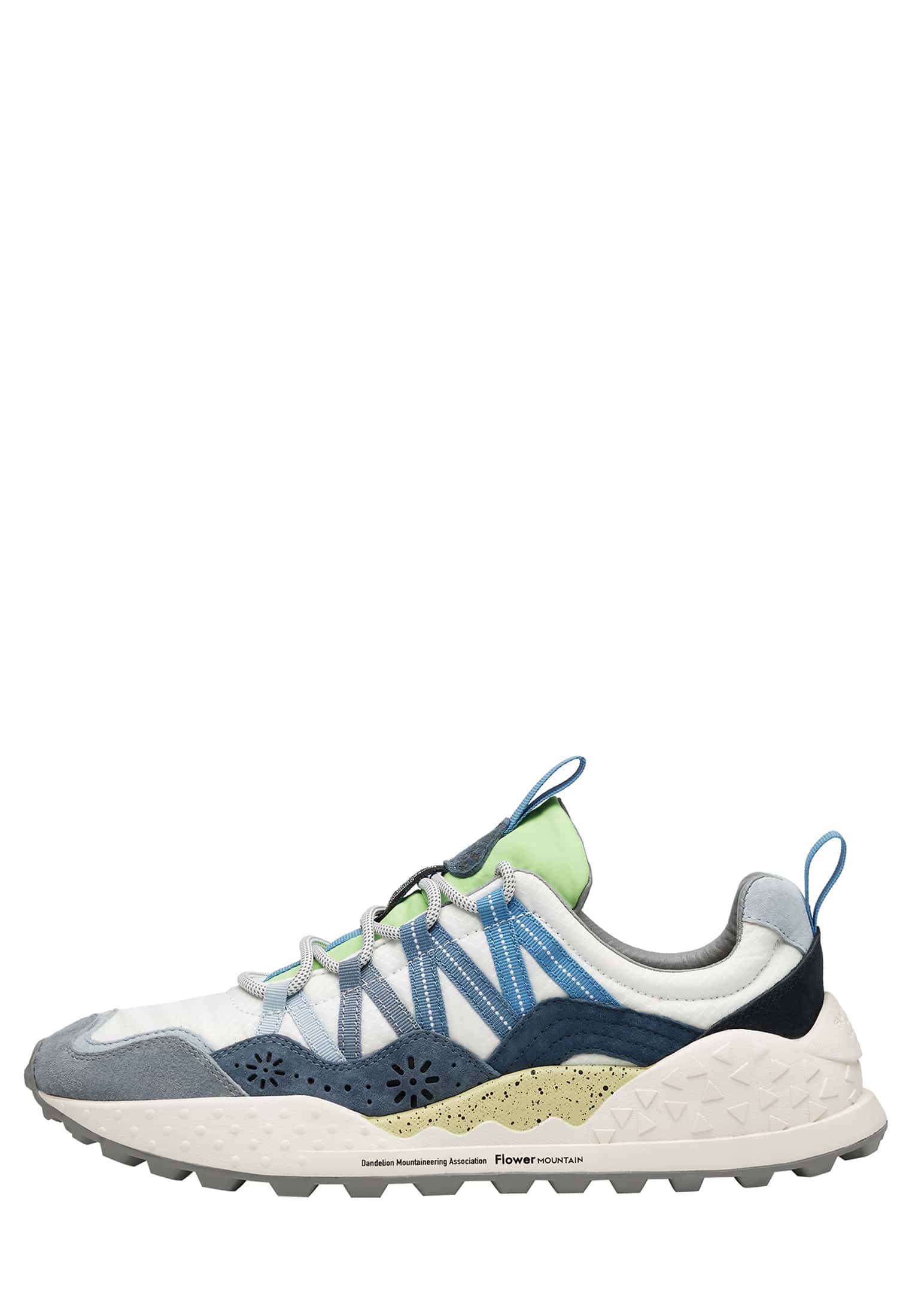 Basket Flower Mountain WASHI Homme Bleu Clair Blanche | 205-ZIMORW