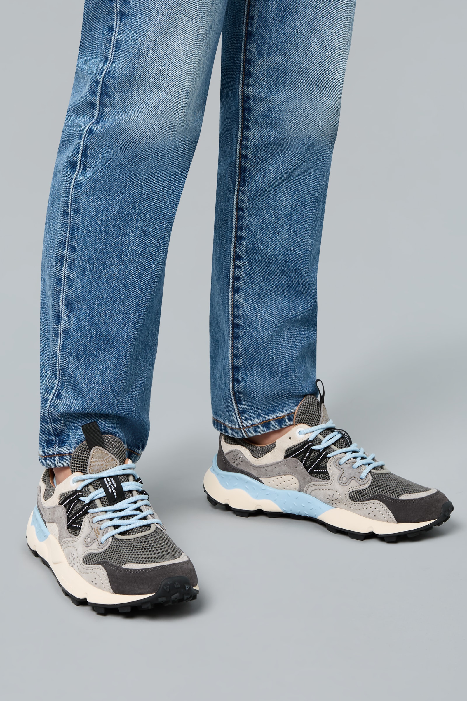 Basket Flower Mountain YAMANO 3 UNI Femme Anthracite | 754-KNJXCQ