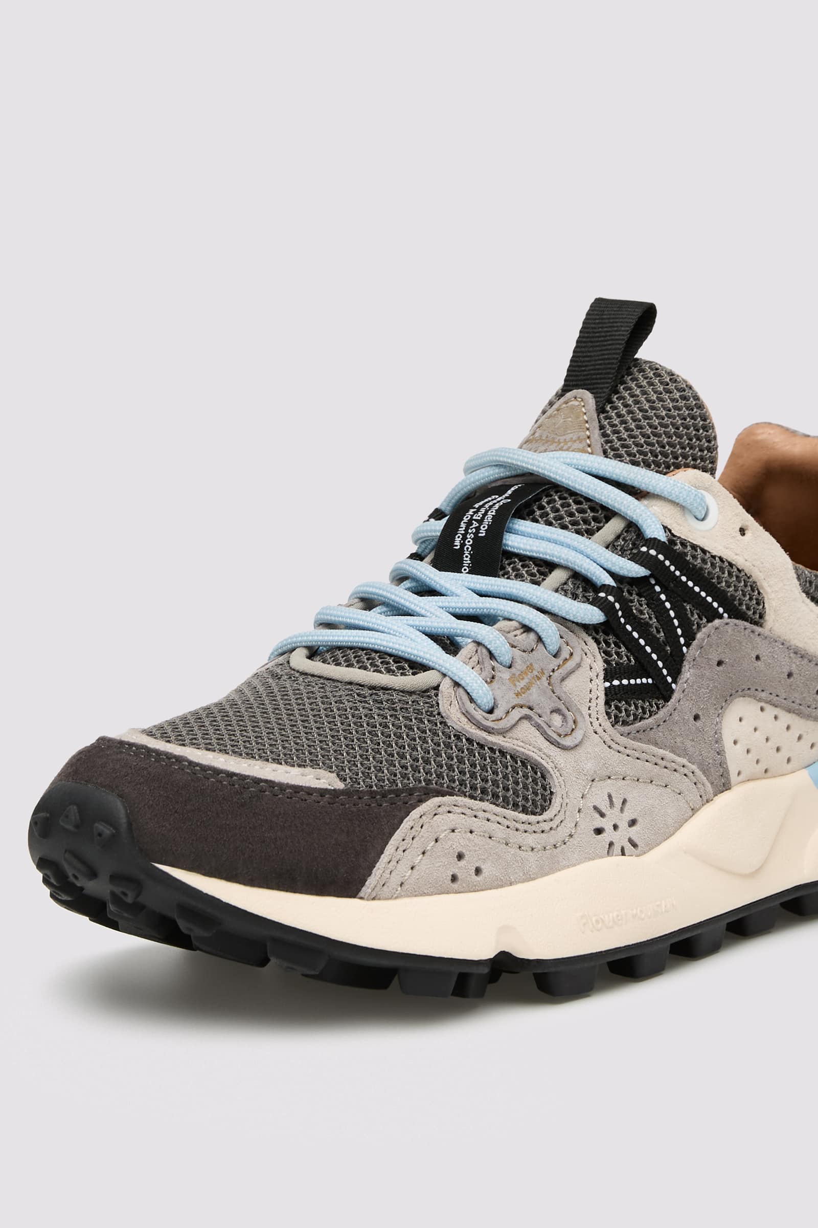 Basket Flower Mountain YAMANO 3 UNI Femme Anthracite | 754-KNJXCQ