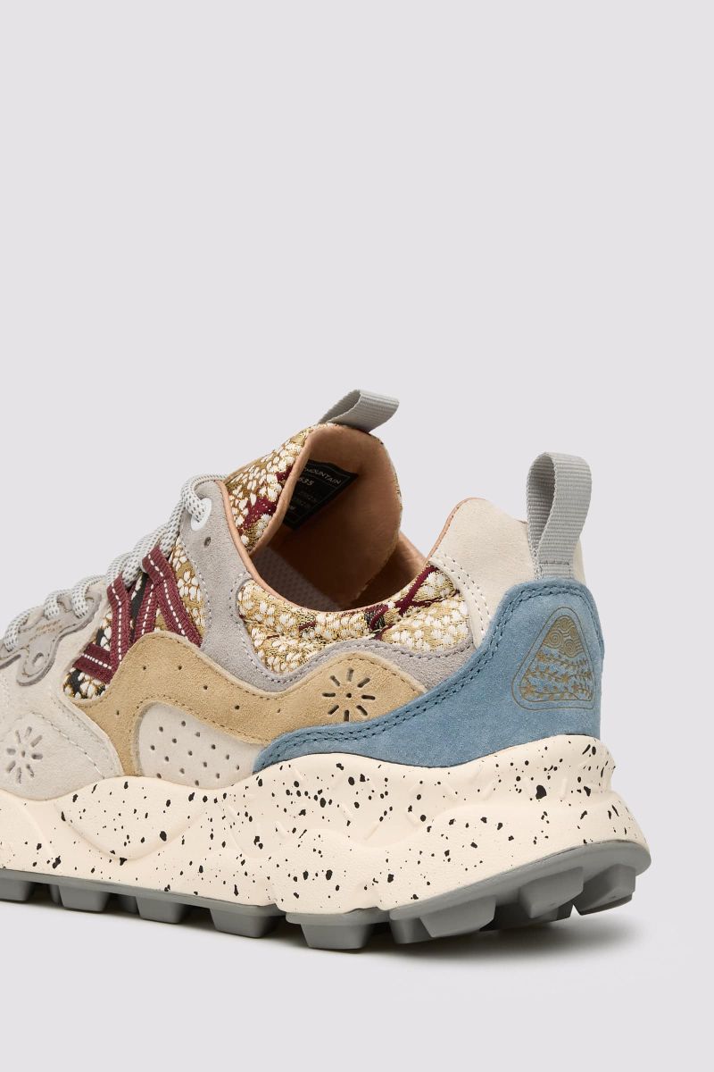 Basket Flower Mountain YAMANO 3 UNI L.E. Femme Bleu Clair | 263-DLYPQC
