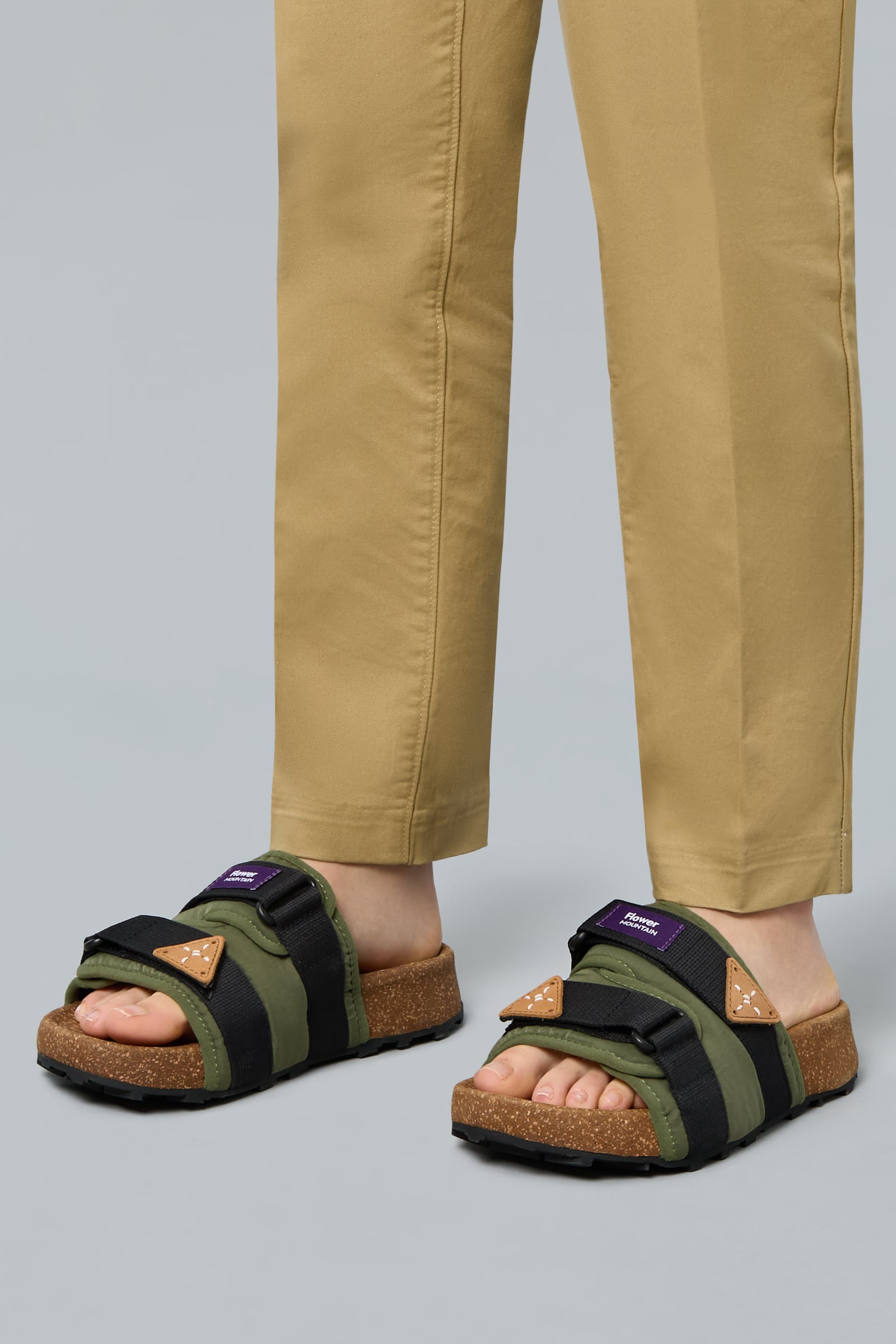 Chausson Flower Mountain NIWA SLIPPER UNI Femme Vert | 731-VUIYAB