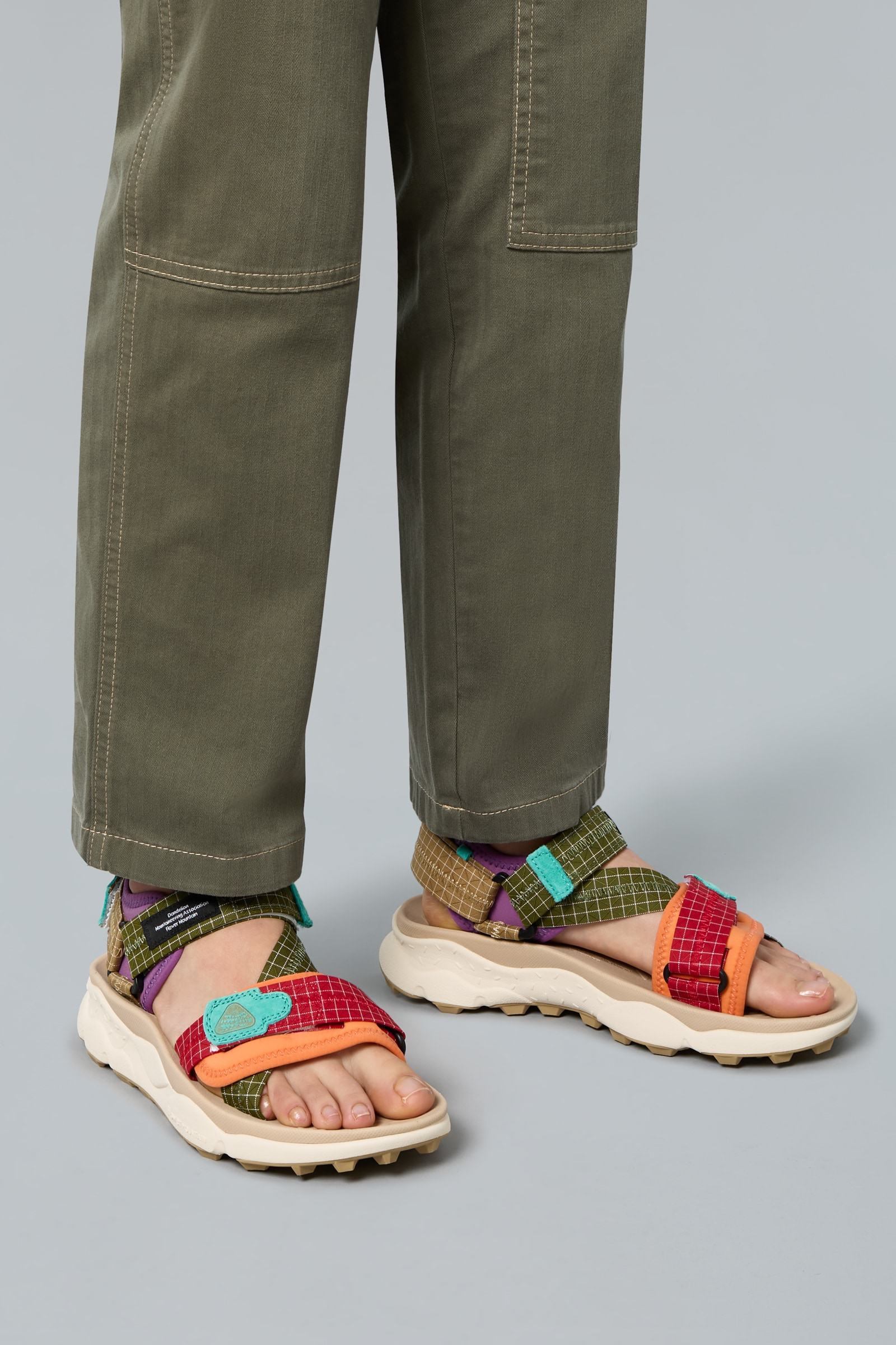 Sandle Flower Mountain NAZCA 2 UNI Homme Rouge Vert | 483-FJSYPQ
