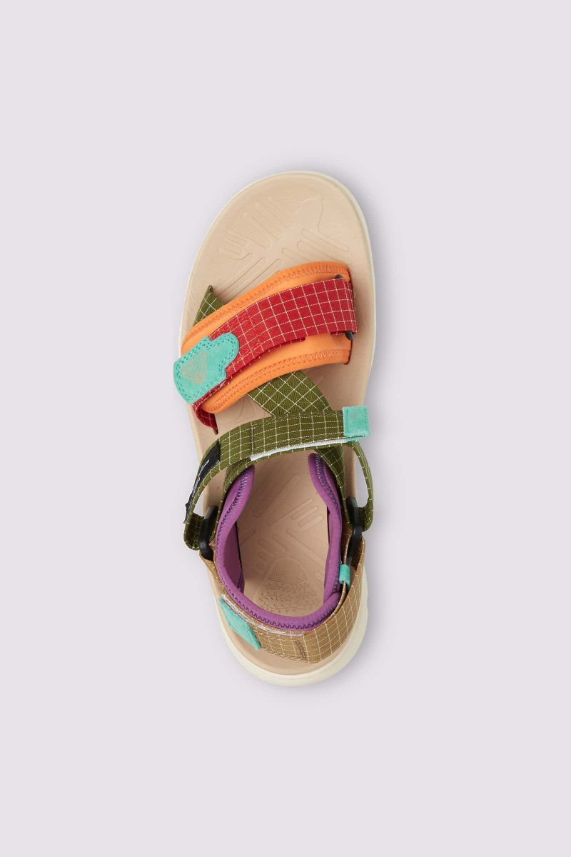 Sandle Flower Mountain NAZCA 2 UNI Homme Rouge Vert | 483-FJSYPQ